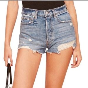 Reformation Distressed Dixie Jean Short in Bali Wash Size 28